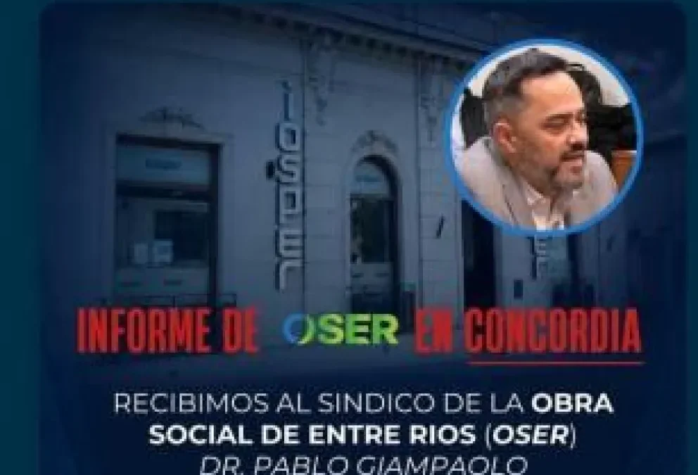 Giampaolo dará una charla en Concordia sobre la situación de la OSER