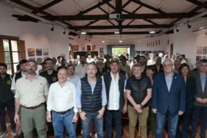 Frigerio y Scioli participaron de un encuentro de Parques Nacionales en El Palmar