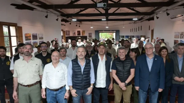 Frigerio y Scioli participaron de un encuentro de Parques Nacionales en El Palmar